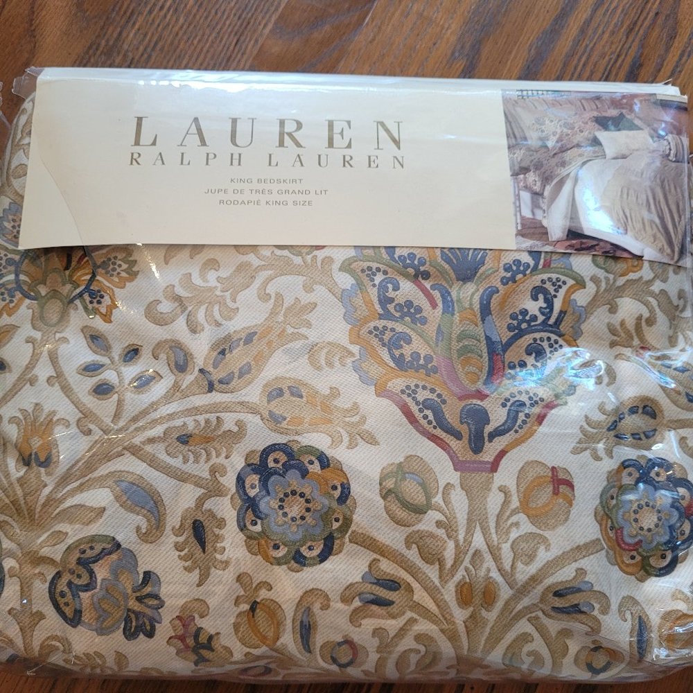 Brand New Ralph Lauren king bedskirt "Marrakesh"